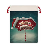 Wonky Dogs Canvas Gift Bag